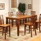 Logan  Rectangular Counter Height Table - Espresso & Cinnamon Finish-   SKU: LGT-ESP-T