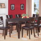 Lynfield 5-PC Rectangular Dinette Dining Set in Cappuccino -Table Size 36"x54"/60". SKU: LY5-LC-CAP