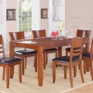 Lynfield 5-PC Rectangular Dinette  Dining Set in Espresso -Table Size 36"x54"/60". SKU: LY5-LC-ESP