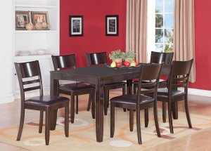 Lynfield Rectangular  Table in Cappuccino -Table Size 36"x54"/60". SKU: LY-T-CAP with No Chairs
