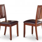 1 DUDLEY DINING ROOM KITCHEN DINETTE CHAIR WITH  FAUX LEATHER UPHOLSTERED SEAT