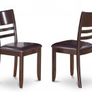1 LYNFIELD DINING ROOM KITCHEN DINETTE CHAIR WITH  FAUX LEATHER UPHOLSTERED SEAT