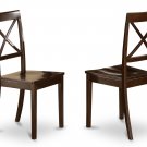 Set of 4 Boston dining room chairs in Cappuccino finish.
