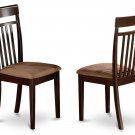 Set of 4 Capri  dining room chairs in Cappuccino finish.