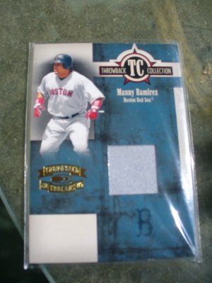 2005 Throwback Collection "Throwback Threads" Manny Ramirez Jersey