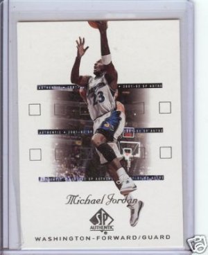 2001-02 SP Authentic Michael Jordan   (Sample)