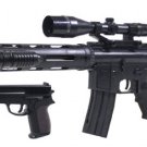 P1136 RIS M4 AIRSOFT SPRING RIFLE + FREE Pistol
