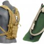 Lancer Tactical Airsoft Hydration Backpack Storage & 2.5 Liter Bladder Combo Tan