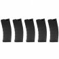 G&G GR16 120rd M4 Mid-Cap Airsoft Gun AEG Magazine Black - 5 Pack G-08-124