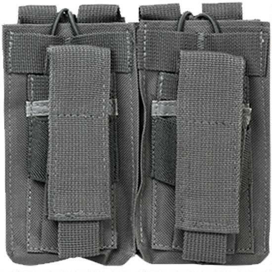 NcSTAR Airsoft Pistol Tactical Double Magazine Pouch Grey CVAR2MP2927U