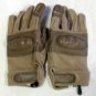 Airsoft Tactical Hard Knuckle Gloves Leather ABS Plastic Tan Medium AC-802M