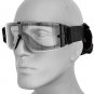 Lancer Tactical Airsoft Safety Goggles Glasses Frameless Clear Lens Blk CA-231B