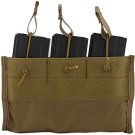Airsoft Triple Rifle Magazine Pouch for Plate Carrier Vest CA-311 Tan CA-376T