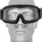 Lancer Tactical Airsoft Safety Goggles Glasses Clear Lens w/ Vents Black CA-221B