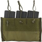 Airsoft Triple Rifle Magazine Pouch for Plate Carrier Vest CA-311 Green CA-376G