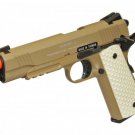KWA Full Metal M1911 MK II NS2 Gas Blowback Airsoft Pistol Dark Earth 101-00322