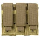 NcSTAR VISM Airsoft Pistol Tactical Triple PVC Magazine Pouch Tan CVP3P2932T