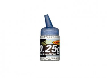 TSD Competition Grade .25g 1000ct 6mm Seamless Airsoft BB Bottle White bbs