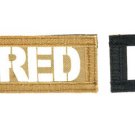 Red Team Airsoft Molle Vest Glow in the dark Patch Black Tan AC-131R
