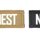 NEST Team Airsoft Molle Vest Glow in the dark Patch Black Tan AC-131N