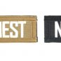NEST Team Airsoft Molle Vest Glow in the dark Patch Black Tan AC-131N