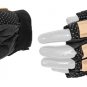 Airsoft Paintball Tactical Armored Half Finger Gloves Tan Small 224XS