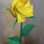 Origami Paper Rose Yellow Craft Gift