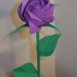 Origami Paper Rose Purple Handmade Gift Craft