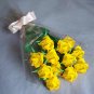 Origami Paper Roses Bouquet Yellow Gift Crafts