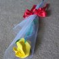 Origami Paper Rose Bud Yellow Craft Gift