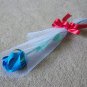Origami Paper Rose Bud Blue Craft Gift