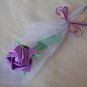 Origami Paper Rose Purple Handmade Gift Craft