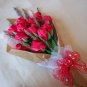 Origami Roses Bouquet with Dried Flower Red Paper Gift Crafts