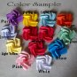 3 Origami Rose Long Stems Paper Fold Craft  Handmade Gift Blue