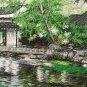 Handmade Embroidery Needlework Traditional Fancywork Wall Art  Home Decor Spring Lake