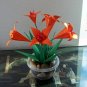 Origami Lily Paper Folded Flower Craft Handmade Gift Halloween color Home Decor