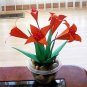 Origami Lily Paper Folded Flower Craft Handmade Gift Halloween color Home Decor