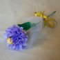 Tissue Paper Rose with Chocolate Handmade Flower Wrapped with Tulle  Valentine's Day Gift Purple