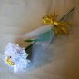 Tissue Paper Rose with Chocolate Handmade Flower Wrapped with Tulle Valentine's Day Gift White