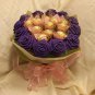 Handmade Crinkle Paper Rose Chocolate Bouquet 12 Origami Rose Valentine's Day Gift Flower Crafts