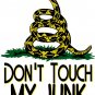 Don't Touch My Junk! ASH GRAY Tee Adult XL