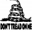 Don't tread on me! ASH GRAY Tee Adult MEDIUM
