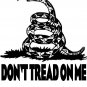 Don't tread on me! WHITE Tee Adult XL