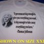Thomas Jefferson BIG GOV quote Tee! WHITE Tee Adult MEDIUM