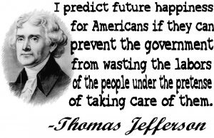 Thomas Jefferson future quote ASH GRAY Tee Adult MEDIUM