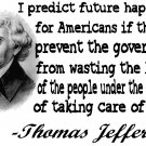 Thomas Jefferson future  quote Tee! ASH GRAY Adult SMALL