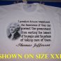 Thomas Jefferson future quote Tee! WHITE Tee Adult SMALL