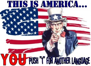 This is AMERICA U PUSH 1 Tee! WHITE Tee Adult 2XL