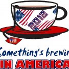 Tea Parties something's brewing ! WHITE Tee Adult SMALL