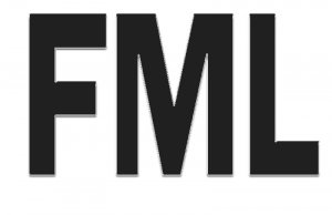 FML Tee! ASH GRAY Adult SMALL